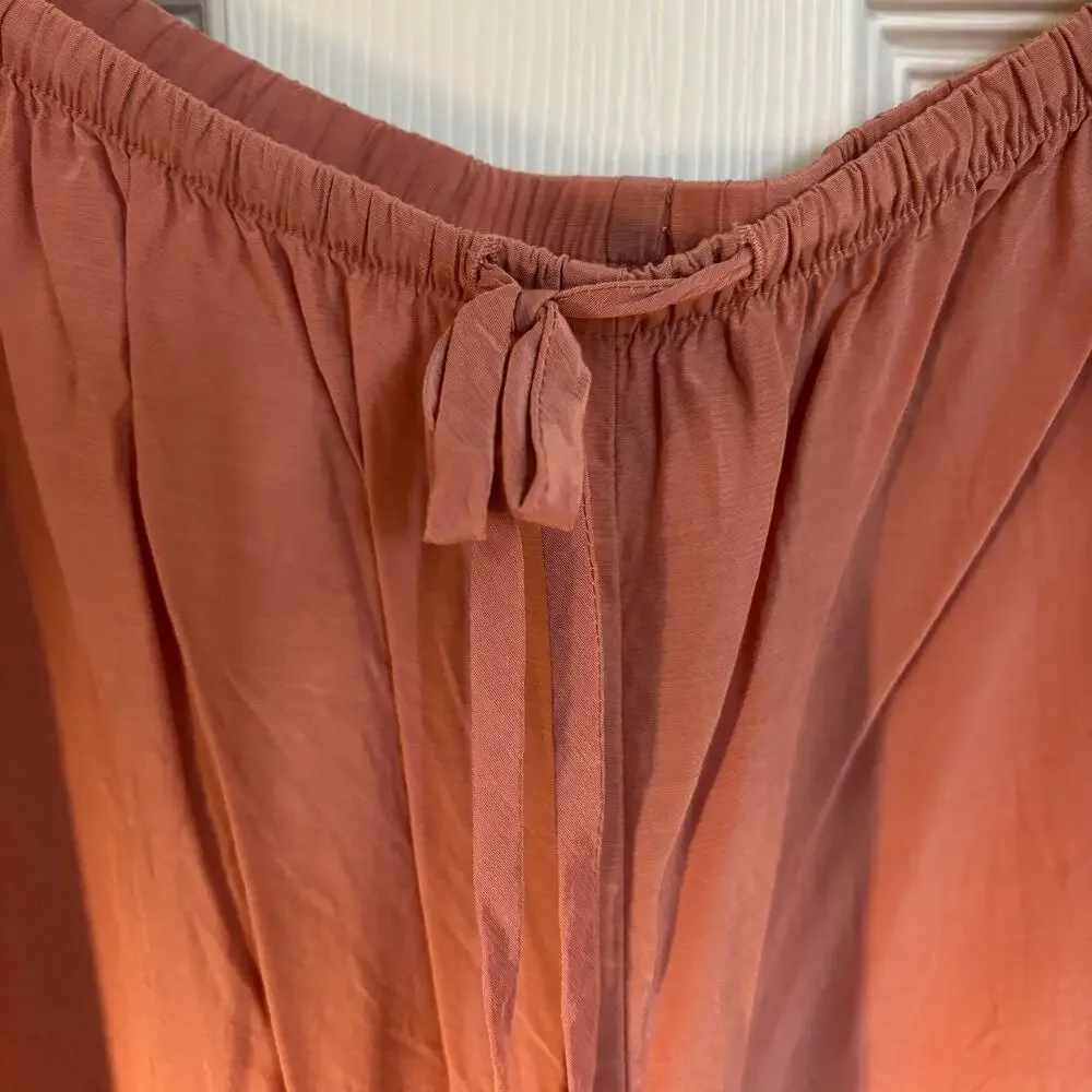 Victoria’s Secret Coral Lace Trim Camisole Drawstring Pants Pajama Set, Sz XL - Picture 11 of 13